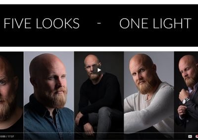 One Light Setup Portrait Photography - 5 Looks With One Light for Male Portraits - Hannah Couzens