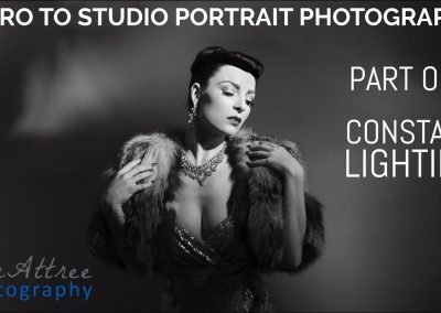 Master Class Intro to Studio Portrait Photo - Part 1 - Constant Lights for Studio Portraiture - Cam Attree