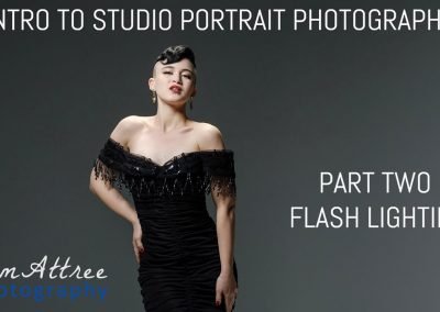 Master Class Intro to Studio Portrait Photo - Part 2 - Flash & Speedlights - Cam Attree