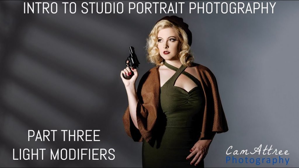 Master Class Intro to Studio Portrait Photo - Part 3 - Common Light Modifiers - Cam Attree