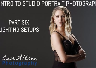 Master Class Intro to Studio Portrait Photo - Part 6 - Common Lighting Setups - Cam Attree
