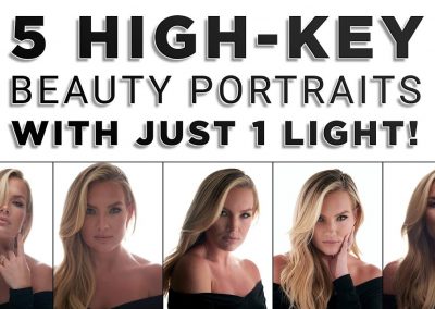 Feature Image - One Light Setup Portrait Photography - Five High-Key Beauty Portraits With One Light - Jeff Carpenter