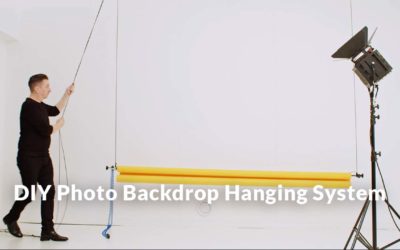 DIY Photo Backdrop Hanging System